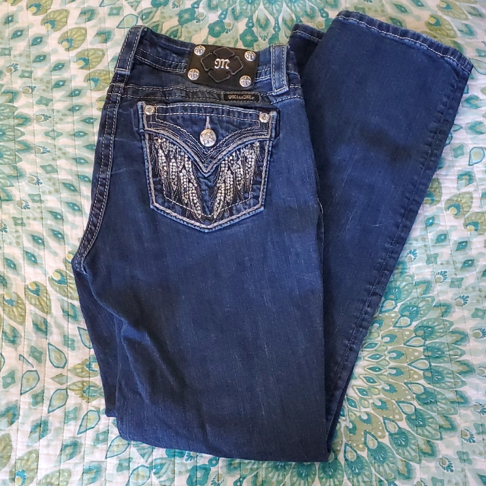 Miss Me Easy Straight Mid Rise Jeans